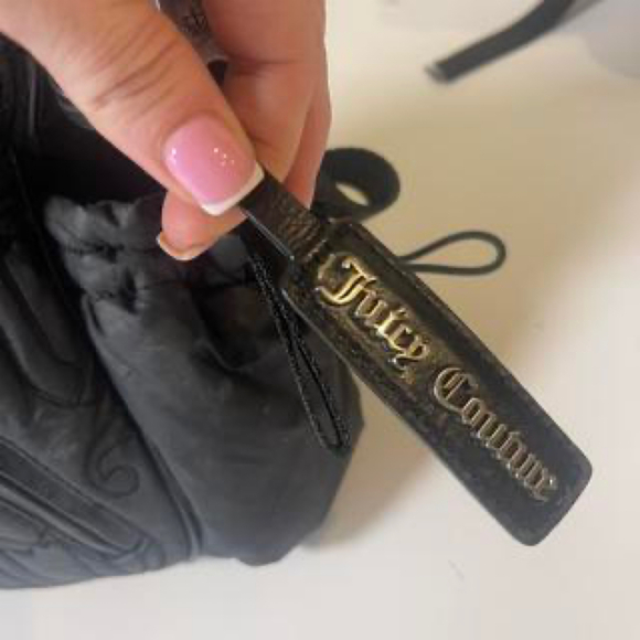 Vintage y2k juicy courure puff hand bag hot pink and black - Picture 3 of 8